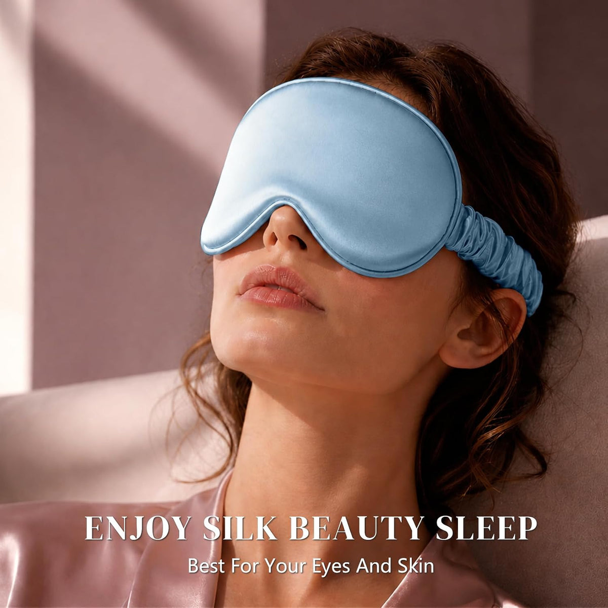 Adjustable 22 Momme 100% Pure Mulberry Silk Sleep Mask