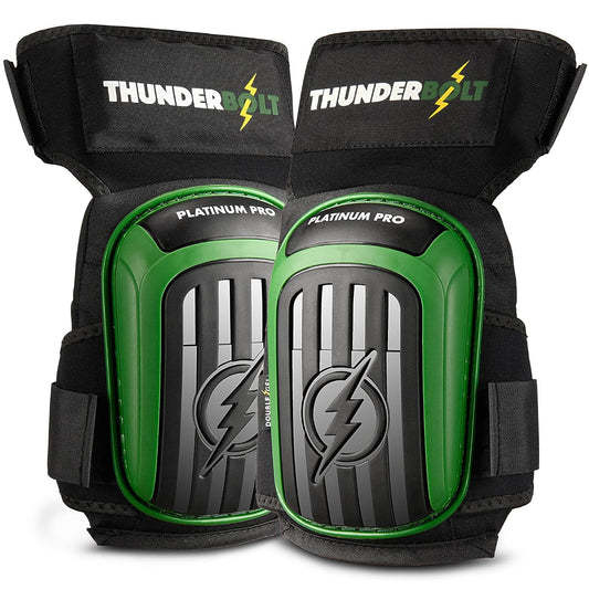 Knee Pads for Men Construction Knee Pads for Work for Men and Women with Double Gel for Gardening Flooring Roofing Heavy Duty with Extra Thick Foam and Strong Adjustable Non-Slip Straps