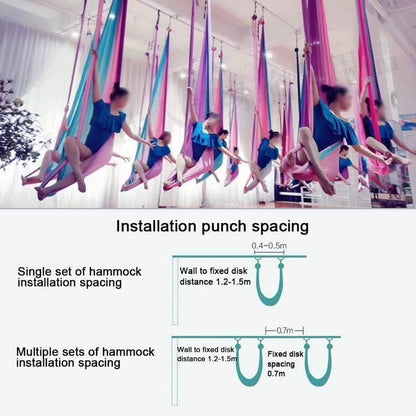 Aerial Hammock, 16.4ft 9.2ft Swing Set for Anti-Gravity Yoga, Dance & Acrobatics