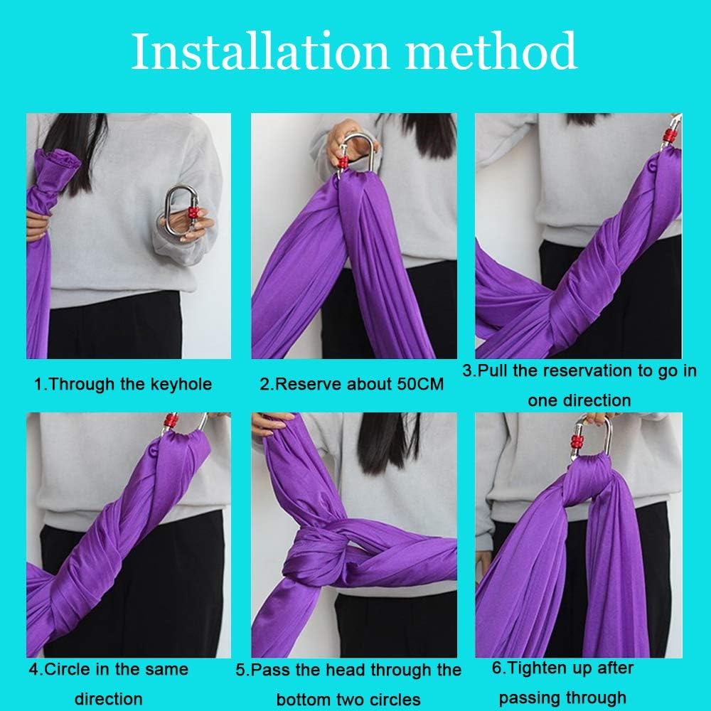 Aerial Hammock, 16.4ft 9.2ft Swing Set for Anti-Gravity Yoga, Dance & Acrobatics