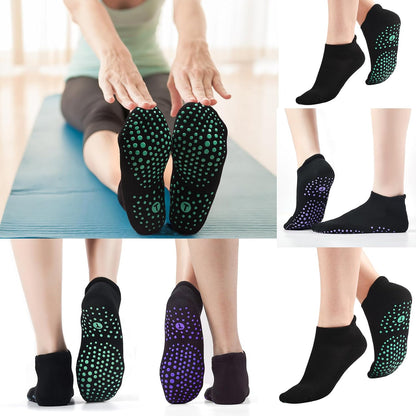 Pilates Socks for Women, Cushioned Grip Yoga Socks, Barre Socks