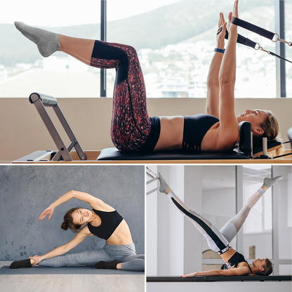 Pilates Socks for Women, Cushioned Grip Yoga Socks, Barre Socks