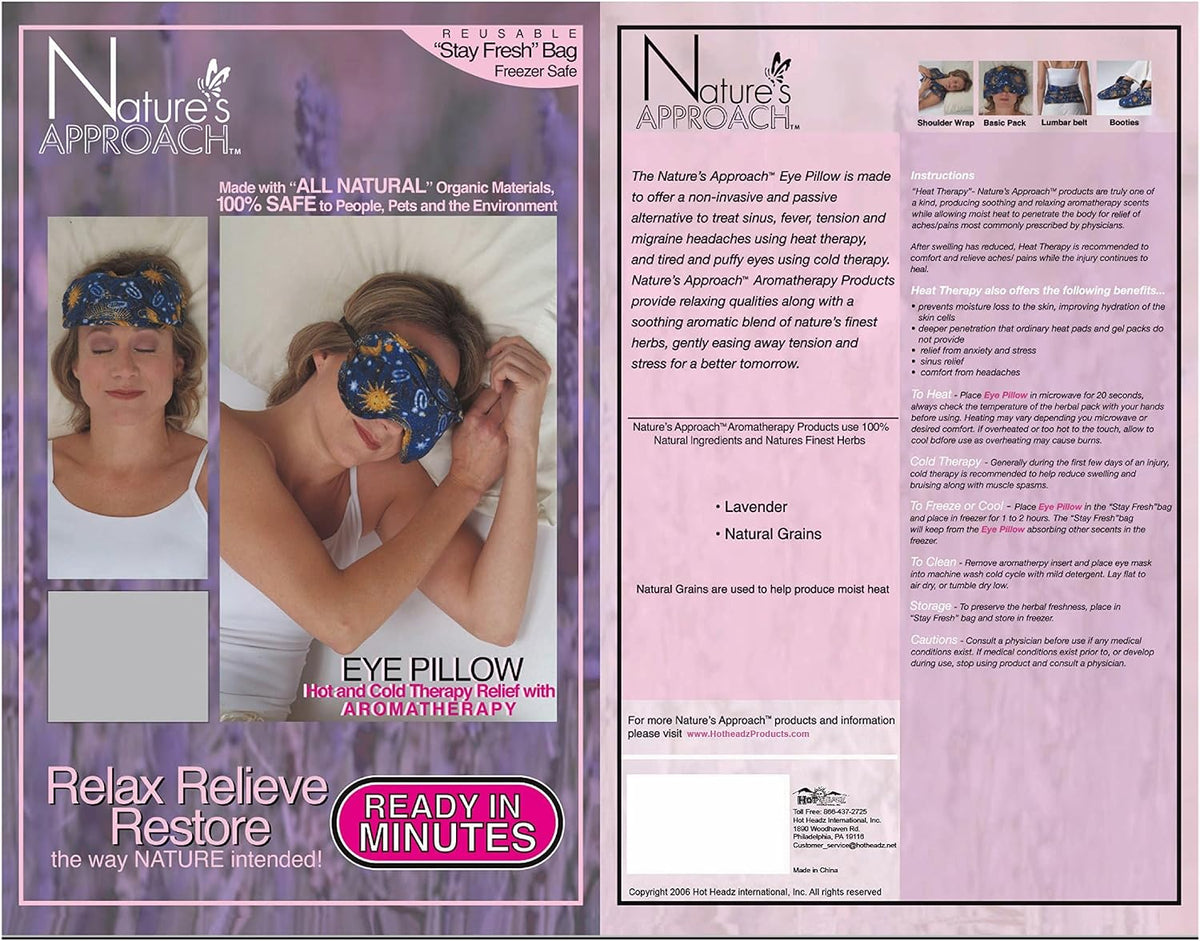 Lavender Eye Pillow, Satin-Backed, Assorted