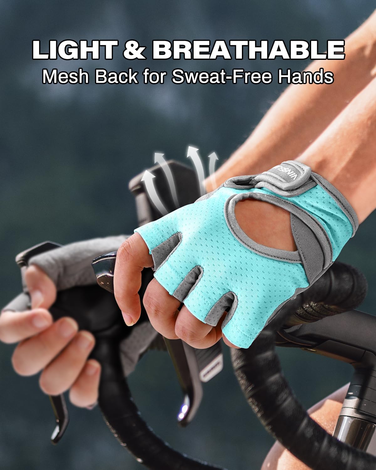 Workout Gloves for Women and Men, Breathable & Padded Gym Gloves