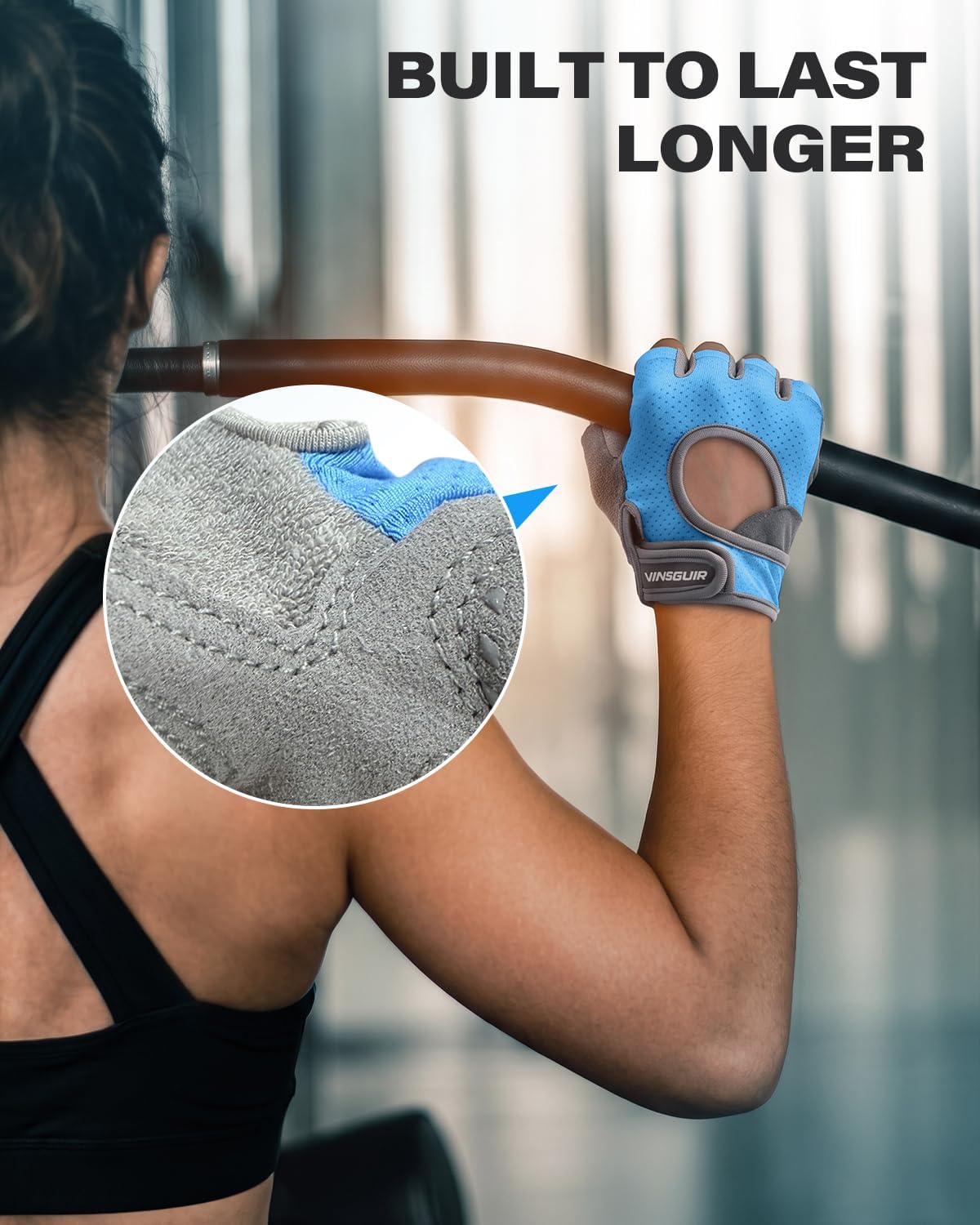 Workout Gloves for Women and Men, Breathable & Padded Gym Gloves