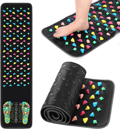 Foot Acupressure Mat Walk Stone Road,55.12 X 13.78 Inches