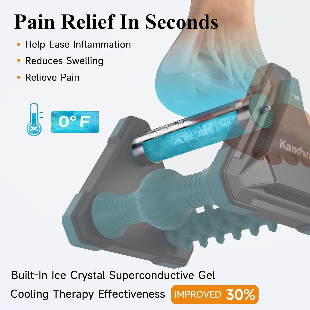 Icing Plantar Fasciitis Relief Foot Roller Massager, Green