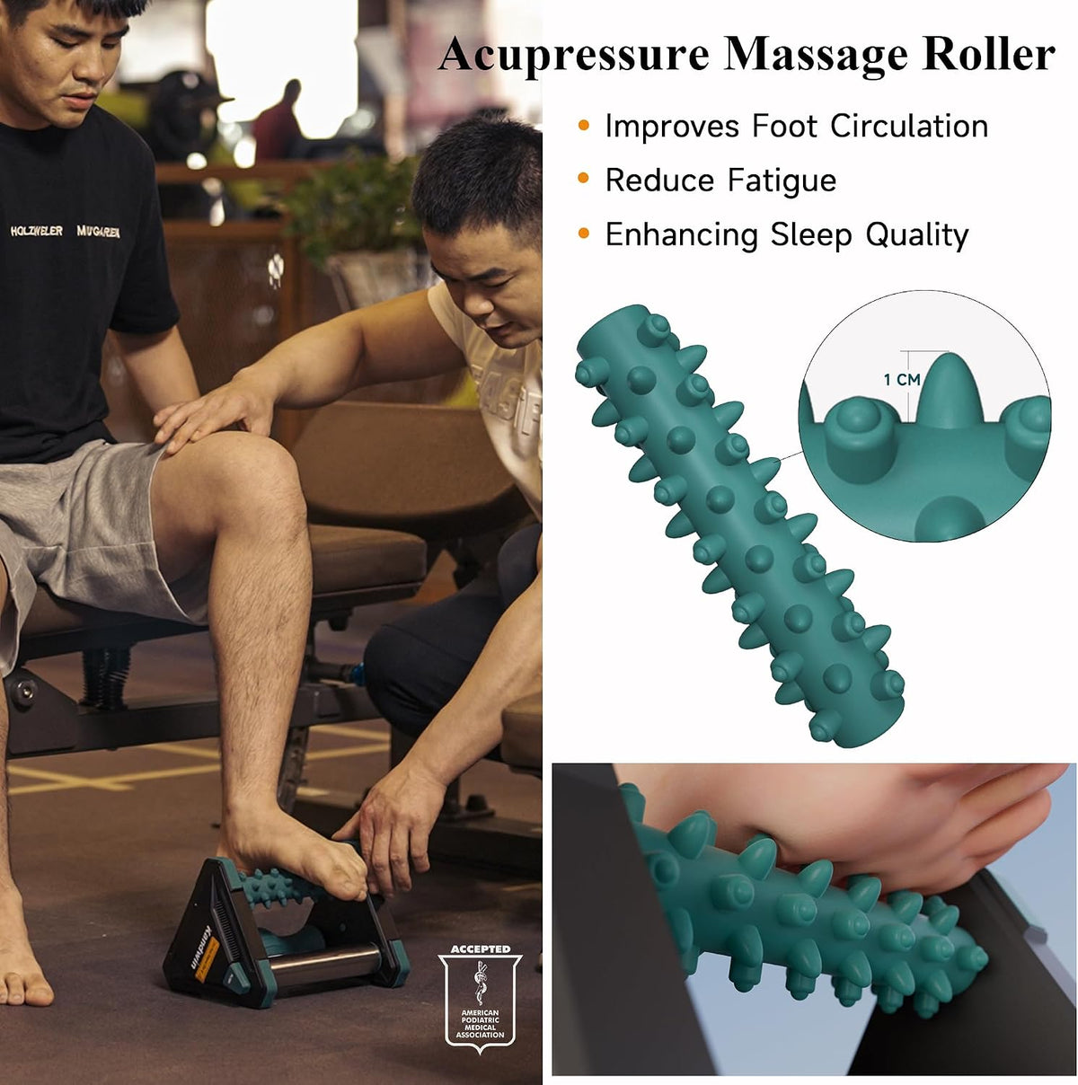 Icing Plantar Fasciitis Relief Foot Roller Massager, Green