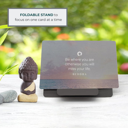 MESMOS 52 Mindfulness Cards with Action Plans. Relaxation Stress Relief Gifts for Men and Women, Positive Affirmation Cards, Anxiety Relief Items, Meditation Self Care Kit, Relaxing Spiritual Gifts