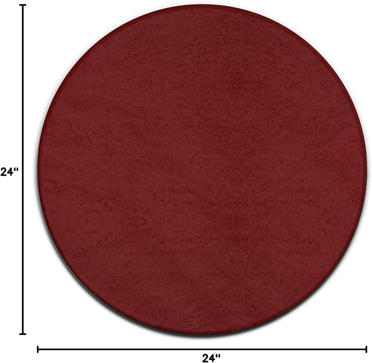 Women's Large Home Decor Mat, Soft Round Yoga Carpet, Non Slip Machine Washable Home Office Circle Rug Purple