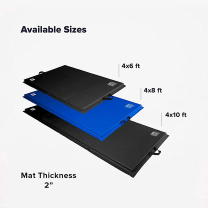 Folding Exercise Mat - 2" Thick X-Large 4x8'