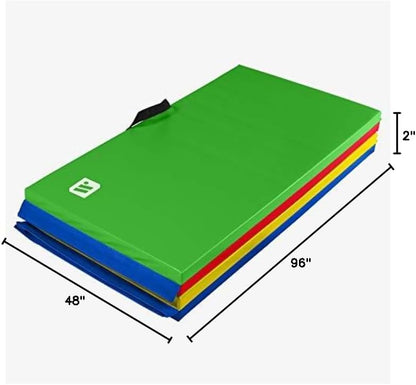 Folding Exercise Mat - 2" Thick X-Large 4x8'