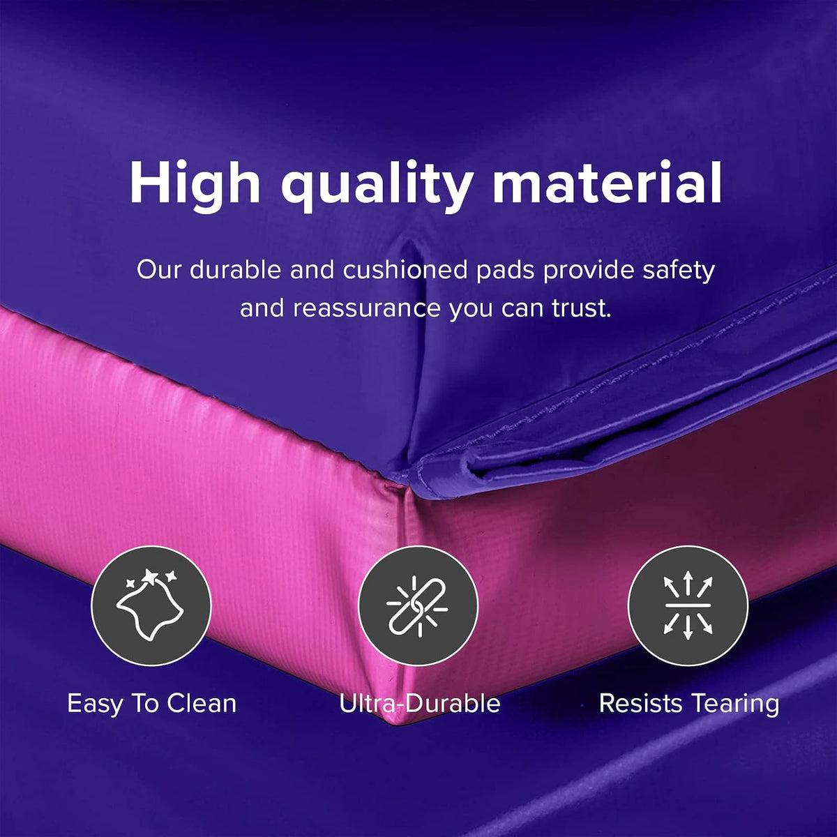 Folding Exercise Mat - 2" Thick X-Large 4x8'