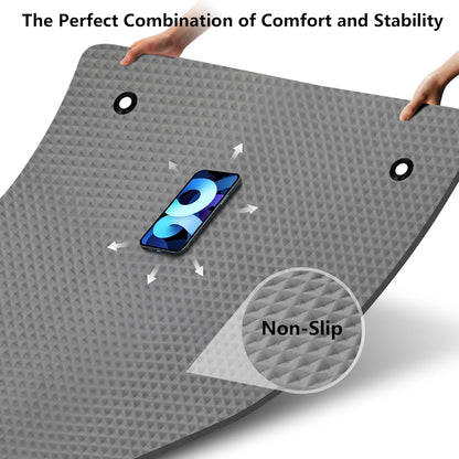 Yoga Mat 72.8" x 31.5" x 2/5 inch Thick With Strap and Bag, Extra Wide Workout Mat for Women and Men, Non Slip Exercise Mat for Home Outdoor Yoga, Pilates, Stretching, Floor & Fitness Workouts
