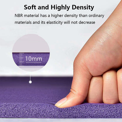 Yoga Mat 72.8" x 31.5" x 2/5 inch Thick With Strap and Bag, Extra Wide Workout Mat for Women and Men, Non Slip Exercise Mat for Home Outdoor Yoga, Pilates, Stretching, Floor & Fitness Workouts