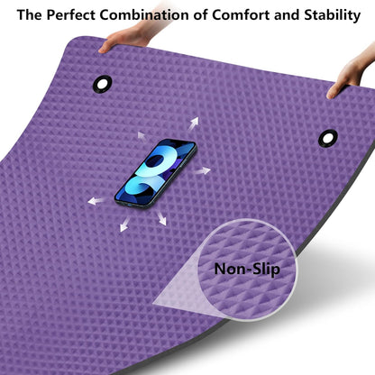 Yoga Mat 72.8" x 31.5" x 2/5 inch Thick With Strap and Bag, Extra Wide Workout Mat for Women and Men, Non Slip Exercise Mat for Home Outdoor Yoga, Pilates, Stretching, Floor & Fitness Workouts