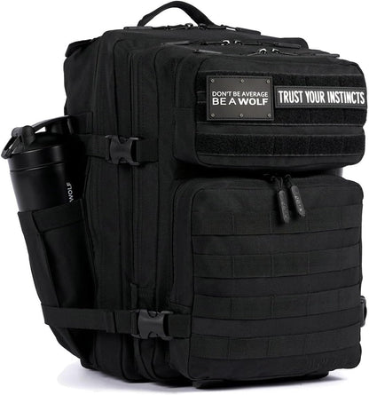35L Athletic Gym Backpack - Durable 1000D Waterproof Oxford Material with MOLLE Webbing, Laptop Pocket - Colors A