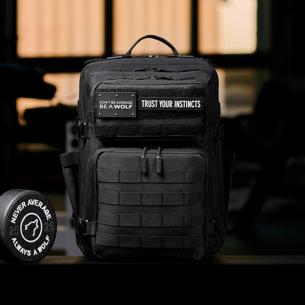 35L Athletic Gym Backpack - Durable 1000D Waterproof Oxford Material with MOLLE Webbing, Laptop Pocket - Colors A