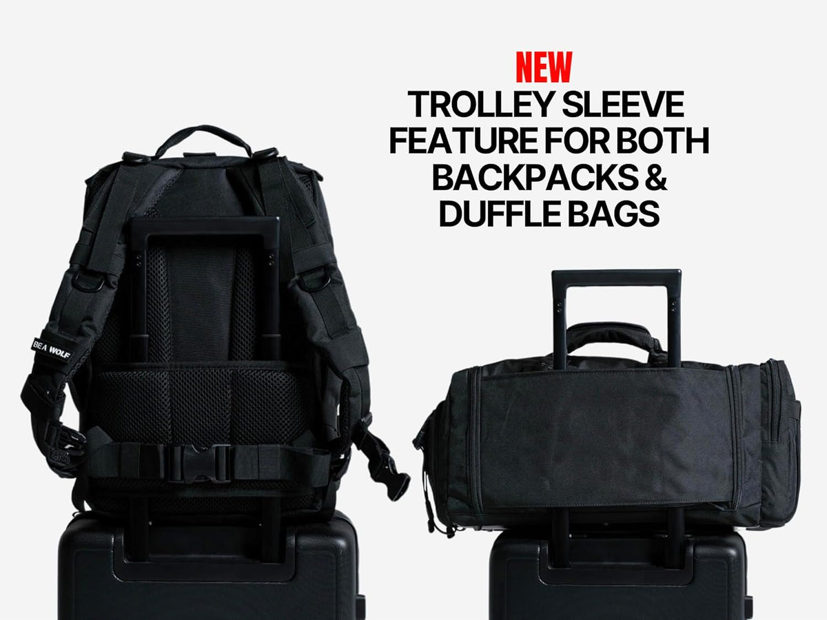 35L Athletic Gym Backpack - Durable 1000D Waterproof Oxford Material with MOLLE Webbing, Laptop Pocket - Colors A