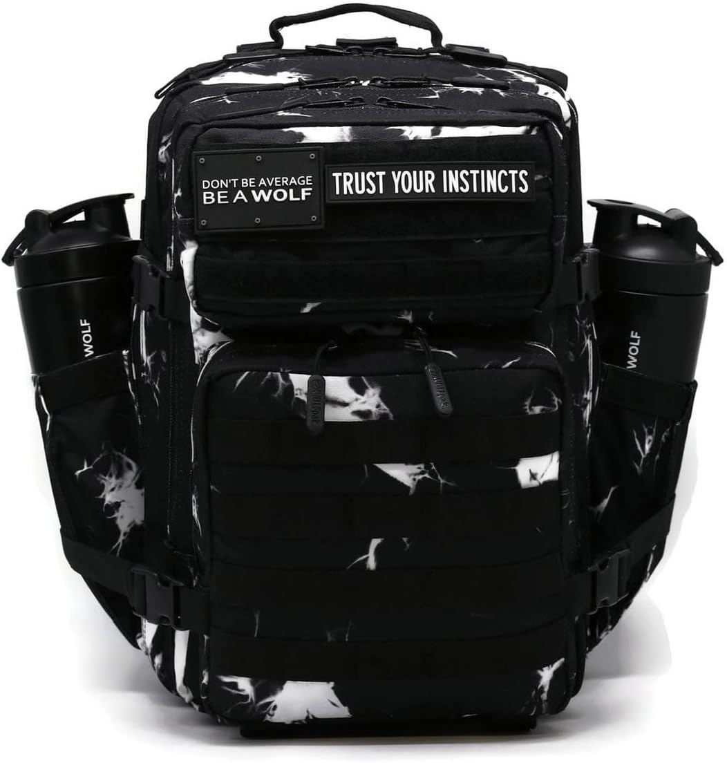35L Athletic Gym Backpack - Durable 1000D Waterproof Oxford Material with MOLLE Webbing, Laptop Pocket - Colors A