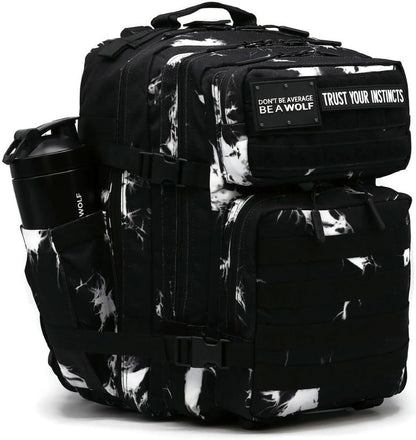35L Athletic Gym Backpack - Durable 1000D Waterproof Oxford Material with MOLLE Webbing, Laptop Pocket - Colors A