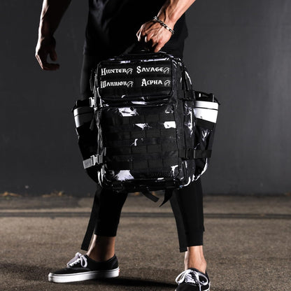 35L Athletic Gym Backpack - Durable 1000D Waterproof Oxford Material with MOLLE Webbing, Laptop Pocket - Colors A