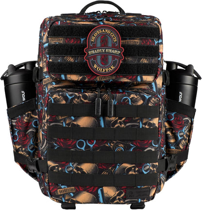 35L Athletic Gym Backpack - Durable 1000D Waterproof Oxford Material with MOLLE Webbing, Laptop Pocket - Colors A