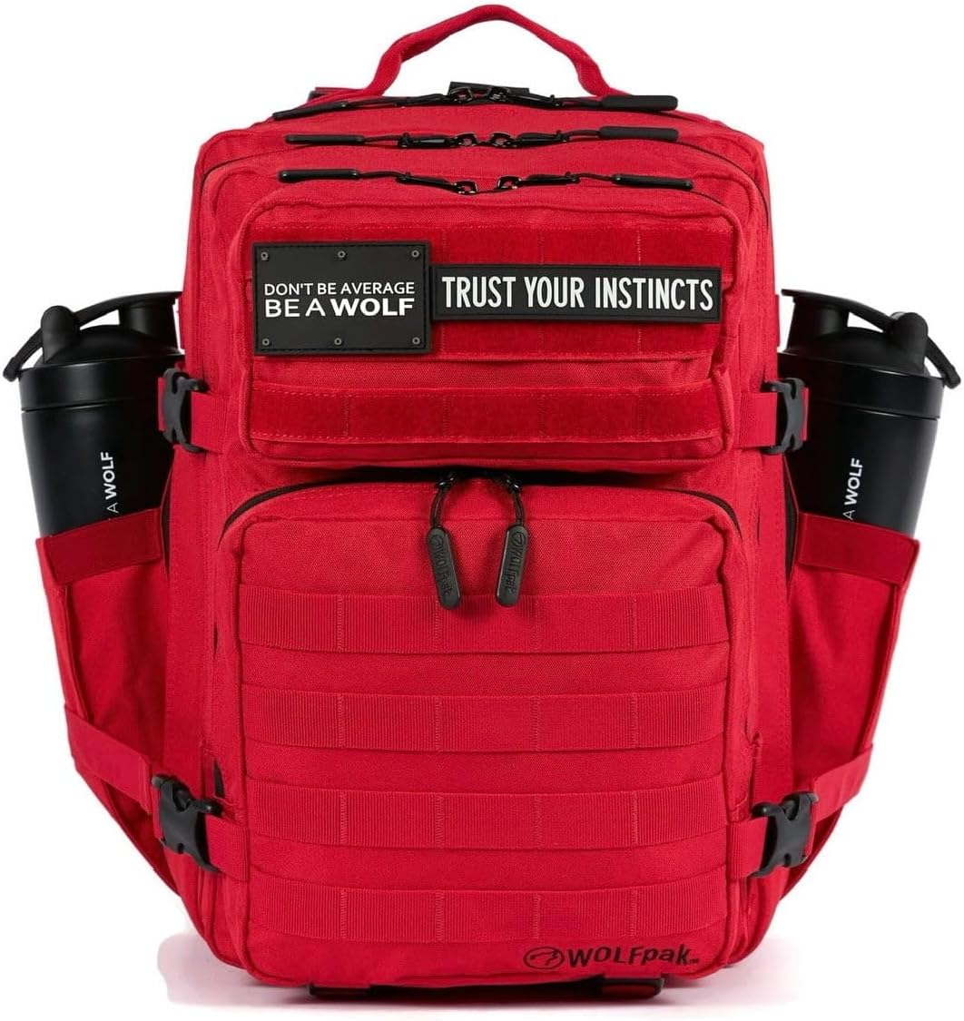 35L Athletic Gym Backpack - Durable 1000D Waterproof Oxford Material with MOLLE Webbing, Laptop Pocket - Colors A