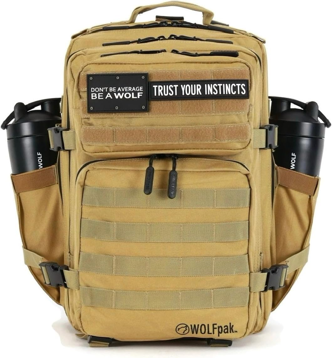35L Athletic Gym Backpack - Durable 1000D Waterproof Oxford Material with MOLLE Webbing, Laptop Pocket - Colors A