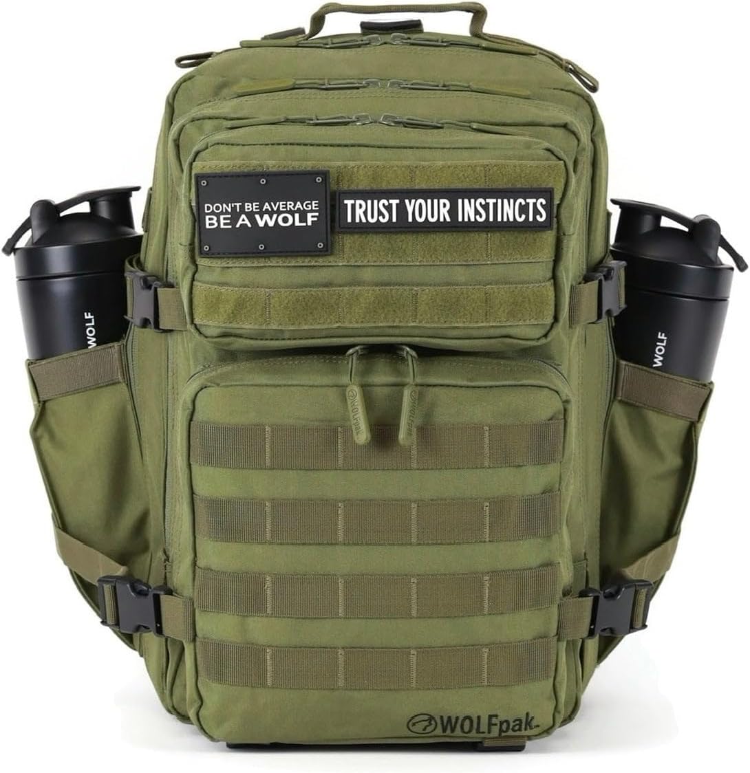 35L Athletic Gym Backpack - Durable 1000D Waterproof Oxford Material with MOLLE Webbing, Laptop Pocket - Colors A