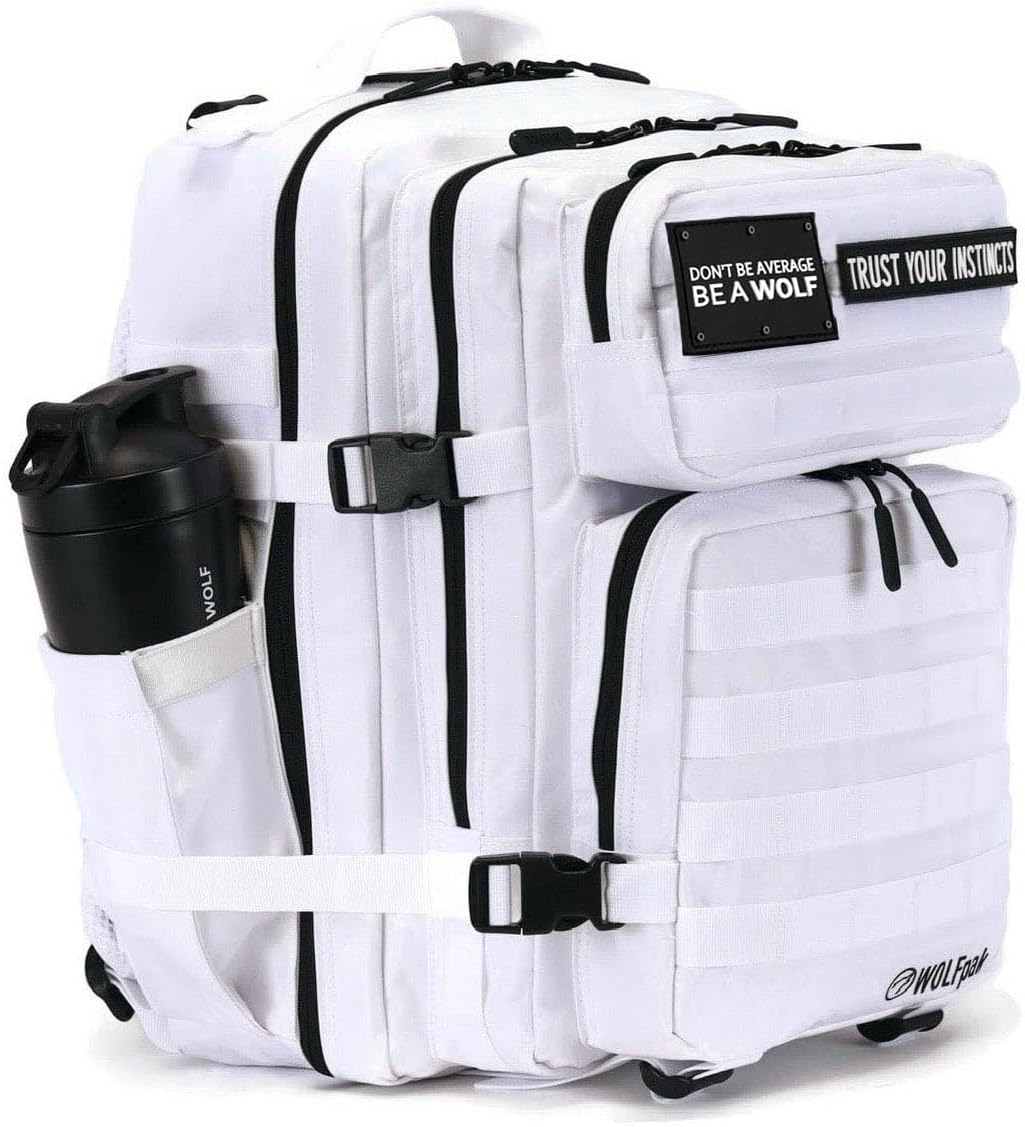 35L Athletic Gym Backpack - Durable 1000D Waterproof Oxford Material with MOLLE Webbing, Laptop Pocket - Colors A