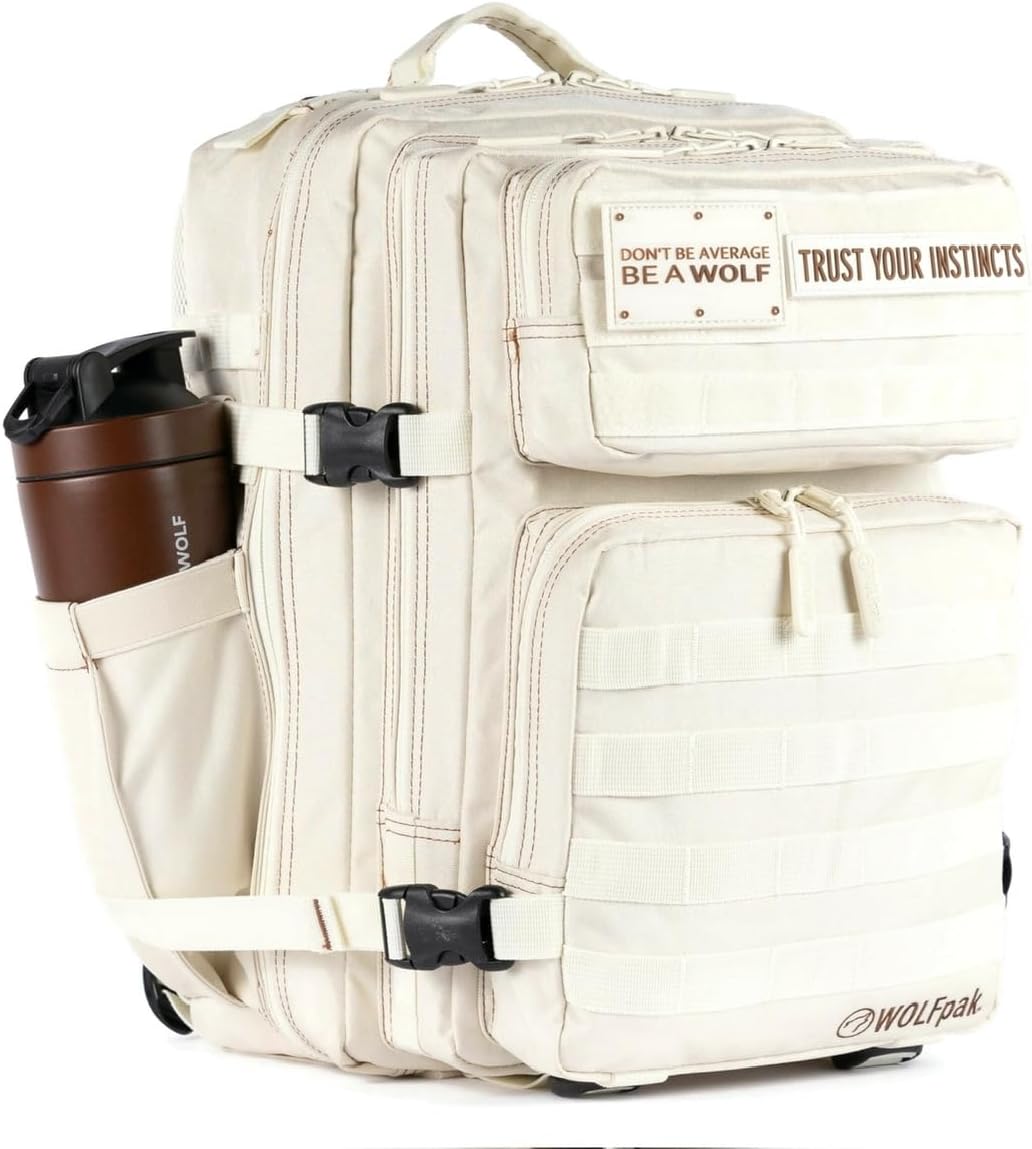 35L Athletic Gym Backpack - Durable 1000D Waterproof Oxford Material with MOLLE Webbing, Laptop Pocket - Colors A
