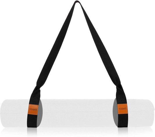 ® Yoga Mat Straps for Carrying | Adjustable Cotton Yoga Strap for Carrying Mats | Fits Standard and Thick Yoga or Pilates Matt | Practical & Perfect Yoga Mat Carrying Strap Design that Lasts