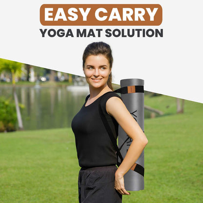 ® Yoga Mat Straps for Carrying | Adjustable Cotton Yoga Strap for Carrying Mats | Fits Standard and Thick Yoga or Pilates Matt | Practical & Perfect Yoga Mat Carrying Strap Design that Lasts