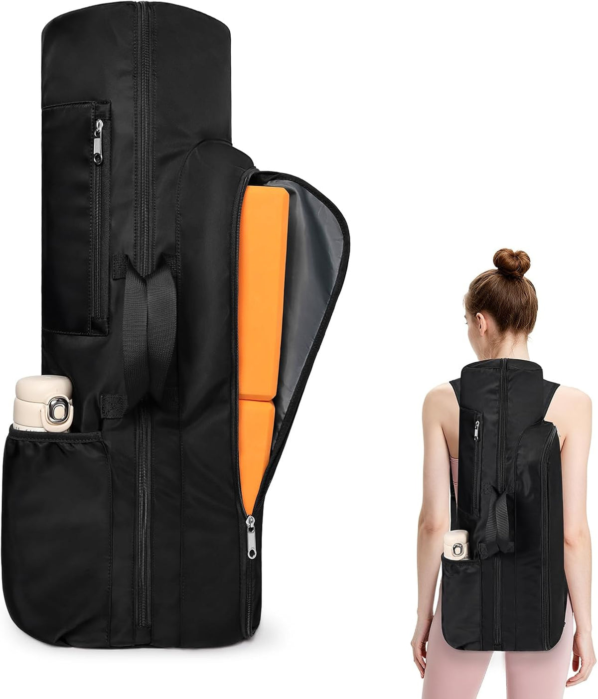 Yoga Mat Bag Carrier Large Capacity Yoga Backpack for Women