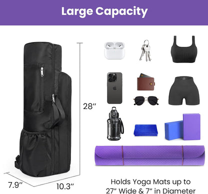 Yoga Mat Bag Carrier Large Capacity Yoga Backpack for Women