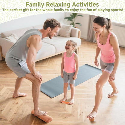 Cork Balance Board, Foot and Ankle Strengthener Kit