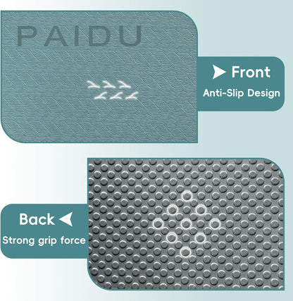 Foldable Yoga Mat, 70"x24"x0.31" TPE Non-Slip Mat with Bag