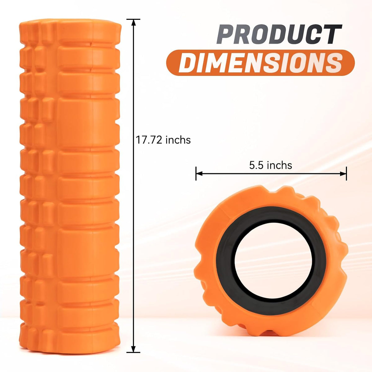 Foam Roller for Deep Tissue Massager, Patented Exercise Roller