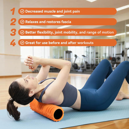 Foam Roller for Deep Tissue Massager, Patented Exercise Roller