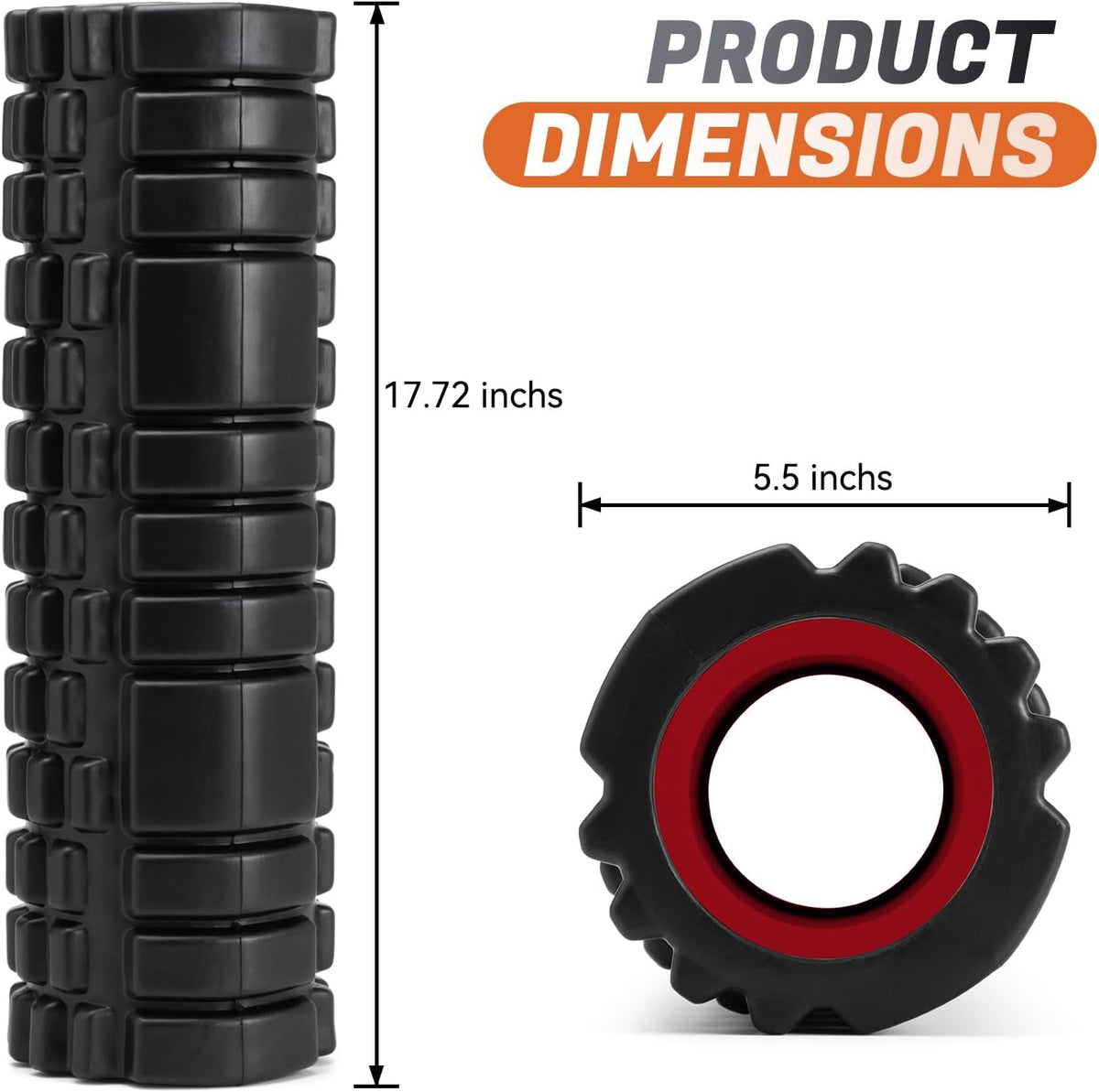 Foam Roller for Deep Tissue Massager, Patented Exercise Roller