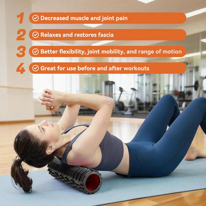 Foam Roller for Deep Tissue Massager, Patented Exercise Roller