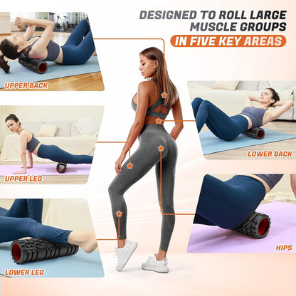 Foam Roller for Deep Tissue Massager, Patented Exercise Roller