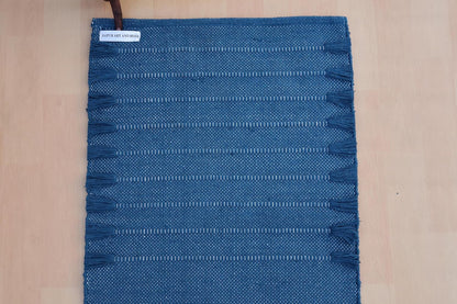 Jaipur Art & Rugs Cotton Yoga Rug - Eco-Friendly Hand-Woven Thick Mat (24”x72”x5mm) for Everyday Fitness at Home - Comfortable & Extra-Long - Colors B