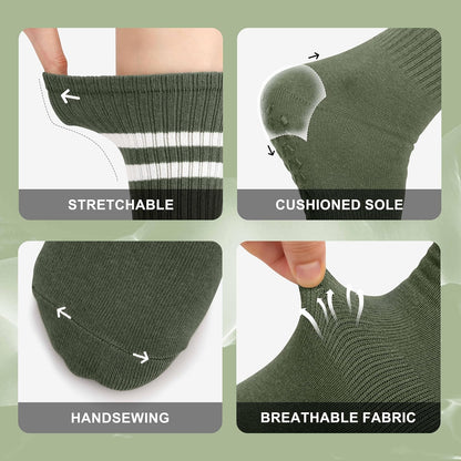 Pilates Socks with Grips for Yoga, Barefoot, Ballet, Barre, Hospital Non Slip Anti Skid Socks for Women and Men