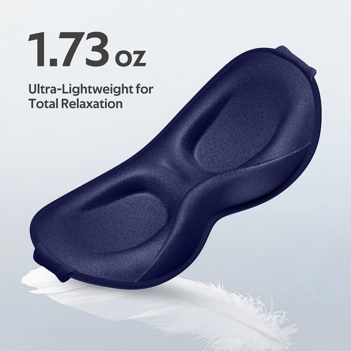 ® Sleep Mask for Men Women - 100% Blackout Eye Masks for Sleep - 3D Soft Sleeping Mask for Side Sleepers - Zero Pressure Lash Extensions Eye Cover Shade for Airplane Travel Essentials, Black