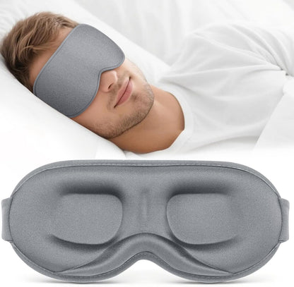 ® Sleep Mask for Men Women - 100% Blackout Eye Masks for Sleep - 3D Soft Sleeping Mask for Side Sleepers - Zero Pressure Lash Extensions Eye Cover Shade for Airplane Travel Essentials, Black