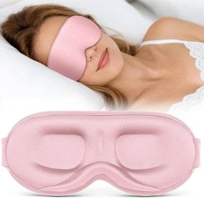 ® Sleep Mask for Men Women - 100% Blackout Eye Masks for Sleep - 3D Soft Sleeping Mask for Side Sleepers - Zero Pressure Lash Extensions Eye Cover Shade for Airplane Travel Essentials, Black