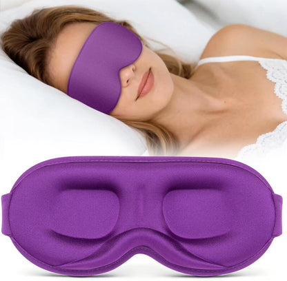 ® Sleep Mask for Men Women - 100% Blackout Eye Masks for Sleep - 3D Soft Sleeping Mask for Side Sleepers - Zero Pressure Lash Extensions Eye Cover Shade for Airplane Travel Essentials, Black