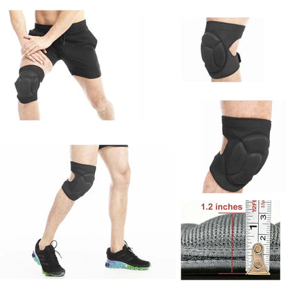 Men/Women Knee Pads for Gardening, Adjustable Straps, Black L,1 Pair
